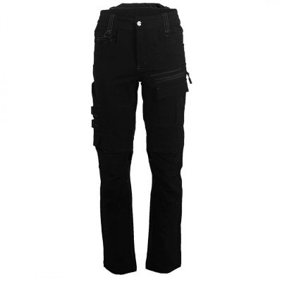 PANTHER PANTS W, elastične radne pantalone, crna